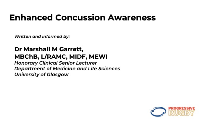 Enhanced Concussion Awareness - Title slide